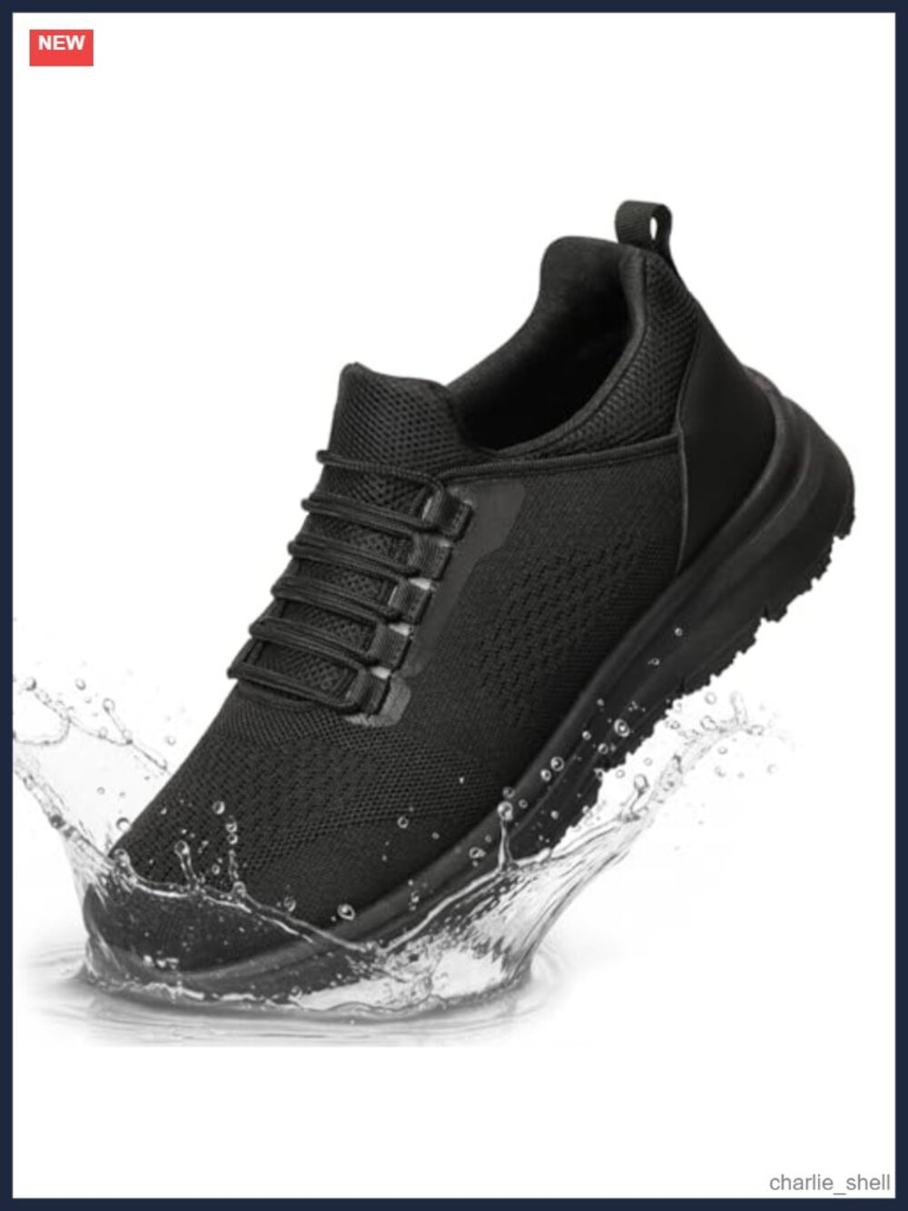 Men's Lightweight Breathable Work Sneakers Memory Foam Chef Shoes